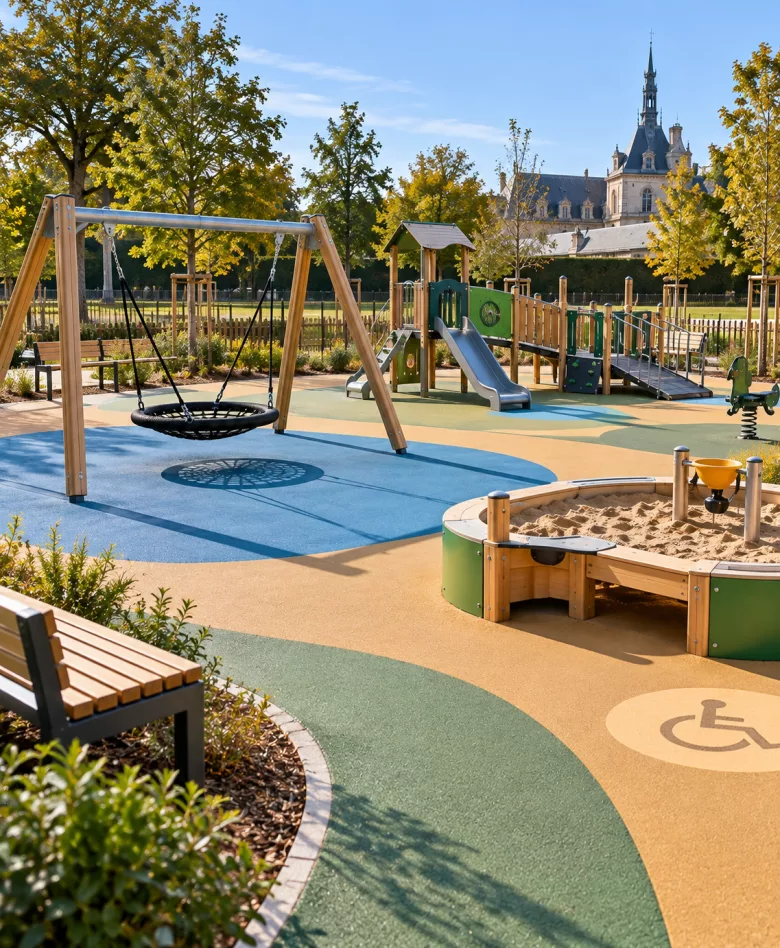 Aire de jeux inclusive - Chantilly